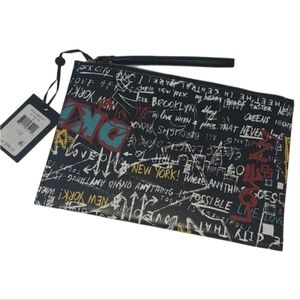 DKNY Graffiti Wristlet